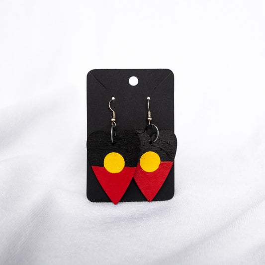 Flag Earrings : Hearts